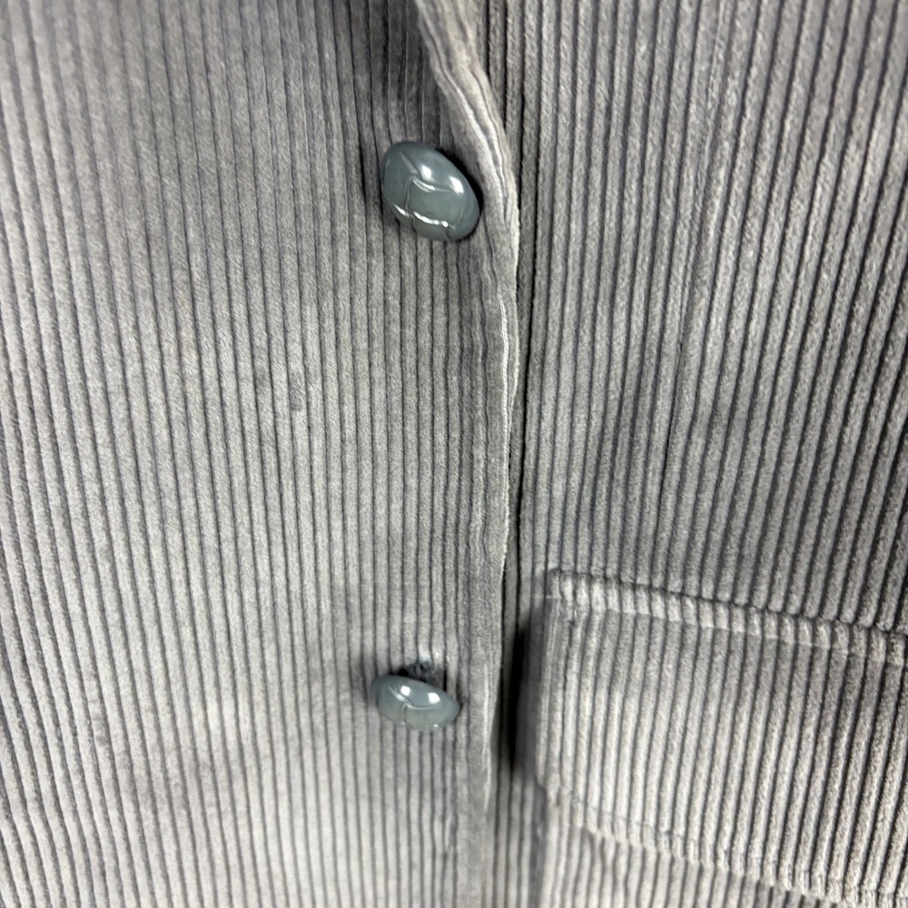Jordache Mens 42R Gray Corduroy Blazer Jacket Button Up Sport Coat - Picture 4 of 6